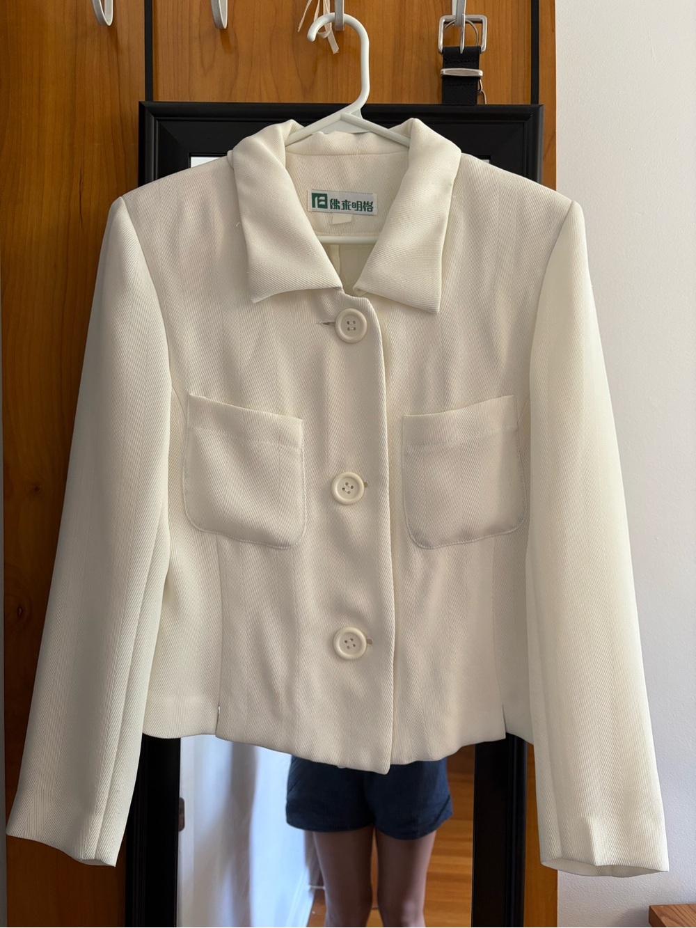 white blazer